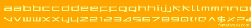 Harrie Font – Yellow Fonts on Orange Background