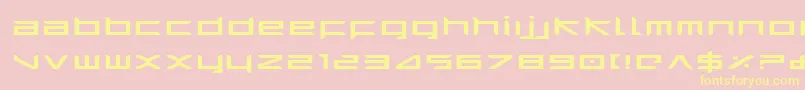 Harrie Font – Yellow Fonts on Pink Background