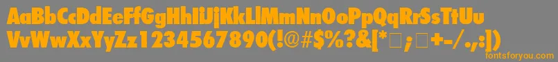 IsomarDisplaySsi Font – Orange Fonts on Gray Background