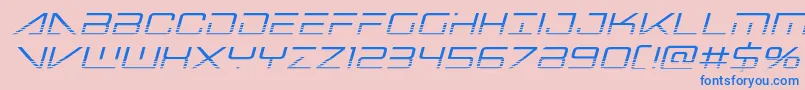 Bansheepilothalfital Font – Blue Fonts on Pink Background