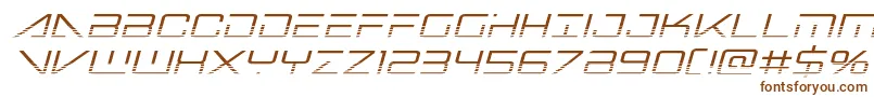 Bansheepilothalfital Font – Brown Fonts on White Background