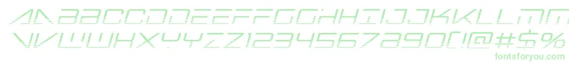 Bansheepilothalfital Font – Green Fonts on White Background
