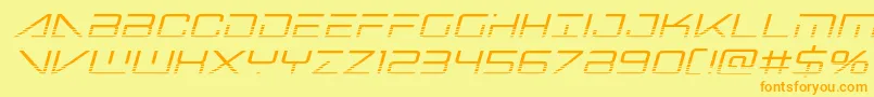 Bansheepilothalfital Font – Orange Fonts on Yellow Background