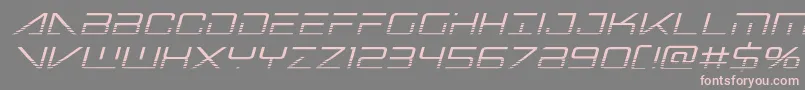 Bansheepilothalfital Font – Pink Fonts on Gray Background