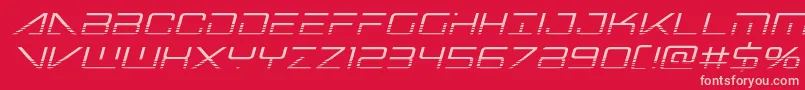 Bansheepilothalfital Font – Pink Fonts on Red Background