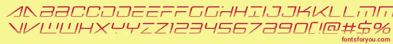 Bansheepilothalfital Font – Red Fonts on Yellow Background