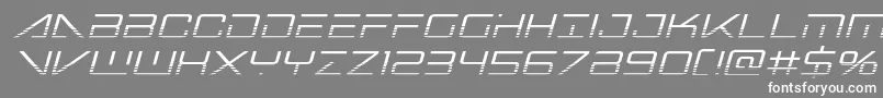 Bansheepilothalfital Font – White Fonts on Gray Background