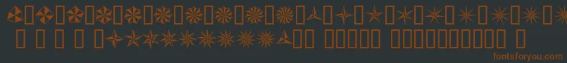 Basis Font – Brown Fonts on Black Background
