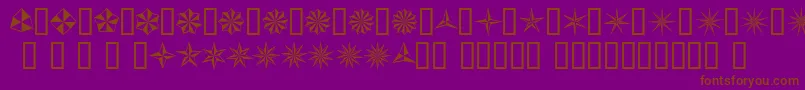 Basis Font – Brown Fonts on Purple Background