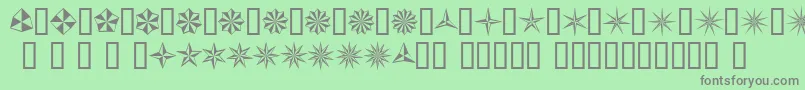 Basis Font – Gray Fonts on Green Background