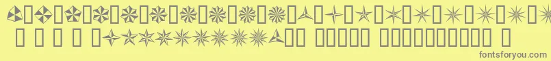 Basis Font – Gray Fonts on Yellow Background