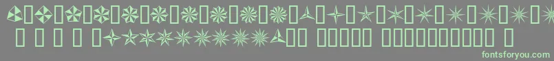 Basis Font – Green Fonts on Gray Background