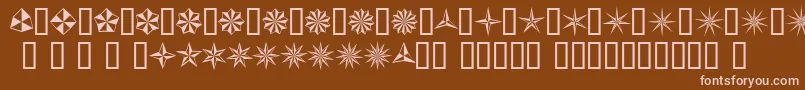 Basis Font – Pink Fonts on Brown Background