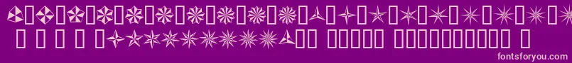 Basis Font – Pink Fonts on Purple Background