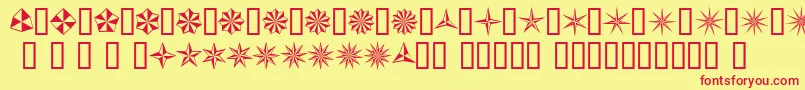 Basis Font – Red Fonts on Yellow Background