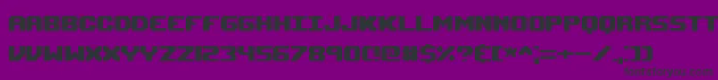 Upheavtt Font – Black Fonts on Purple Background