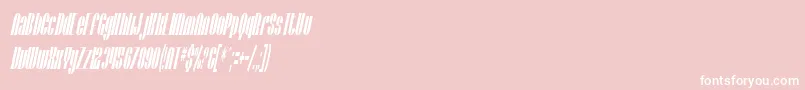 SfBaroquesqueOblique Font – White Fonts on Pink Background