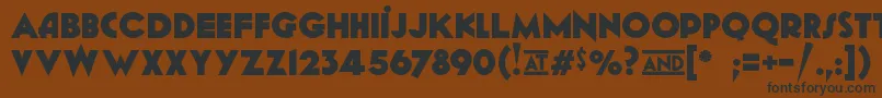 GeomancyExtraBold Font – Black Fonts on Brown Background