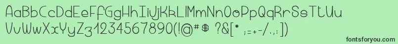 Macaronicheese Font – Black Fonts on Green Background