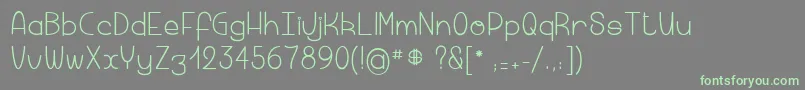 Macaronicheese Font – Green Fonts on Gray Background