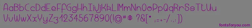 Macaronicheese Font – Purple Fonts on Gray Background