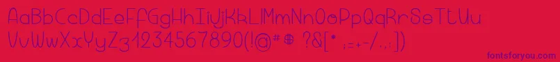 Macaronicheese Font – Purple Fonts on Red Background