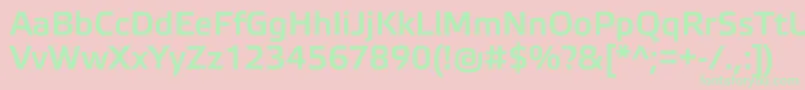 ElektraLightProBold Font – Green Fonts on Pink Background