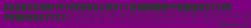 Namesbrutas Font – Black Fonts on Purple Background