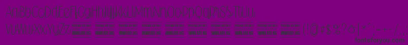 Falkinscriptuprightpersonal Font – Black Fonts on Purple Background