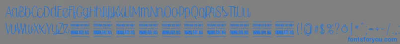 Police Falkinscriptuprightpersonal – polices bleues sur fond gris