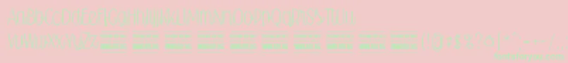 Falkinscriptuprightpersonal Font – Green Fonts on Pink Background