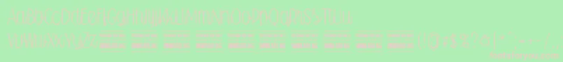 Falkinscriptuprightpersonal Font – Pink Fonts on Green Background