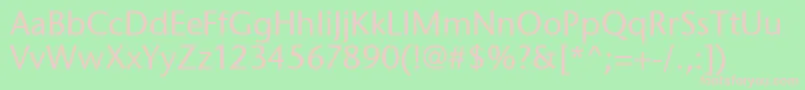 StoneSansItcTtMedium Font – Pink Fonts on Green Background