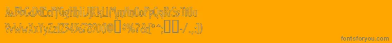 Virop Font – Gray Fonts on Orange Background