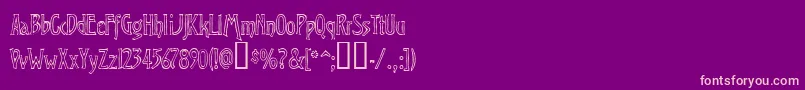 Virop Font – Pink Fonts on Purple Background