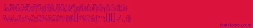 Virop Font – Purple Fonts on Red Background