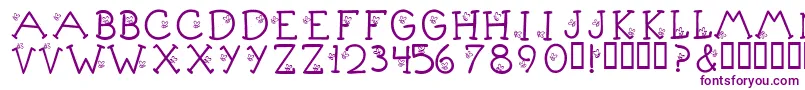KrLittleBuzz-Schriftart – Violette Schriften