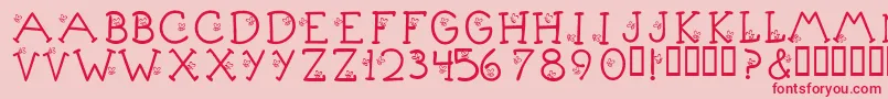 Más sobre la fuente KrLittleBuzz fuente KrLittleBuzz – Fuentes Rojas Sobre Fondo Rosa