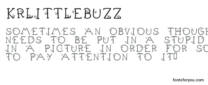 Обзор шрифта KrLittleBuzz