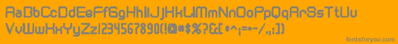 Cranberryginink Font – Gray Fonts on Orange Background