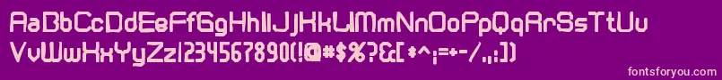 Cranberryginink Font – Pink Fonts on Purple Background