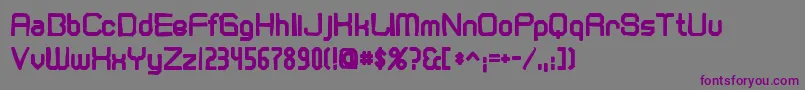 Шрифт Cranberryginink – фиолетовые шрифты на сером фоне