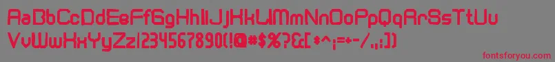Cranberryginink Font – Red Fonts on Gray Background