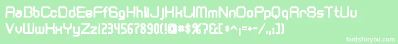 Cranberryginink Font – White Fonts on Green Background