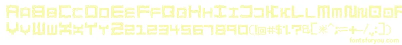 BathTilesCrumble Font – Yellow Fonts on White Background