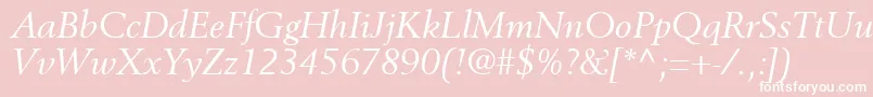 CortexSsiItalic Font – White Fonts on Pink Background