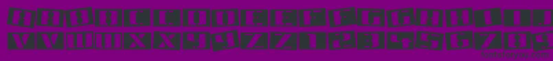 TinsnipsRegular Font – Black Fonts on Purple Background