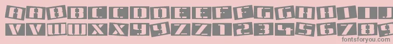 Police TinsnipsRegular – polices grises sur fond rose