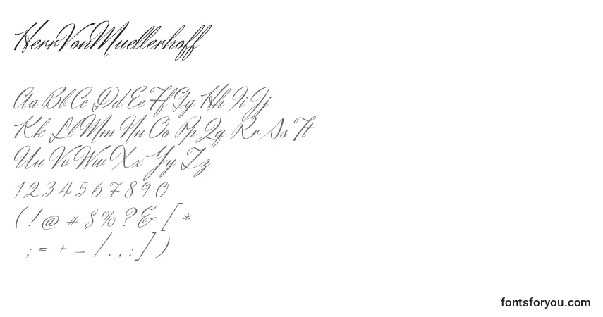 Schriftart HerrVonMuellerhoff – Alphabet, Zahlen, spezielle Symbole