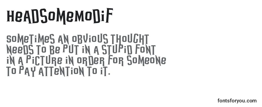 HeadsomeModif Font